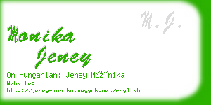 monika jeney business card